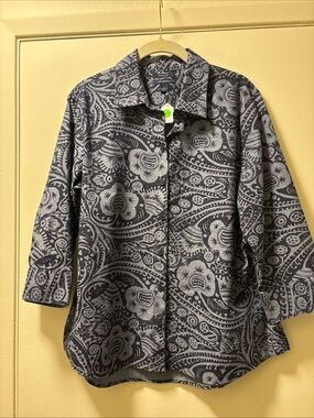 Westbound Gray Paisley Button-Down Shirt